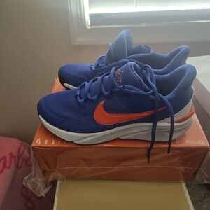 Nike Blue and Orange Running Shoes